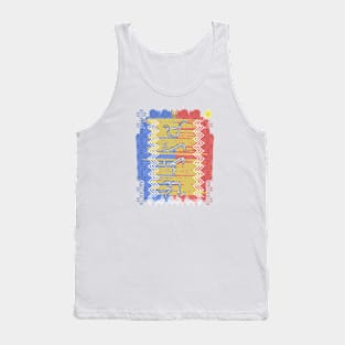 Philippine Flag / Baybayin word Mahalaga (Precious/valued) Tank Top